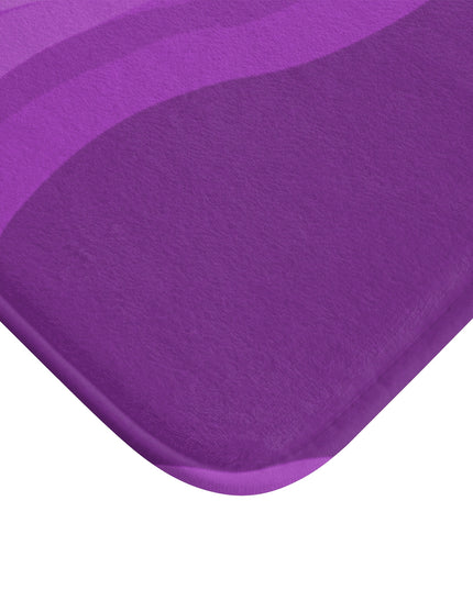 Wavey Purple Wavey 34" x 21" Bath Mat