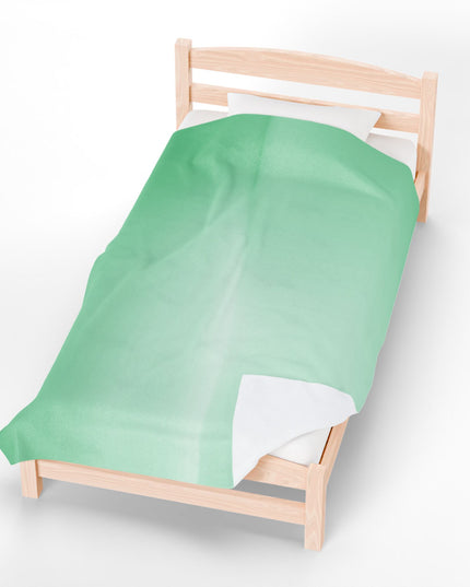 Mint Fade Velveteen Plush Blanket, 60" x 80"
