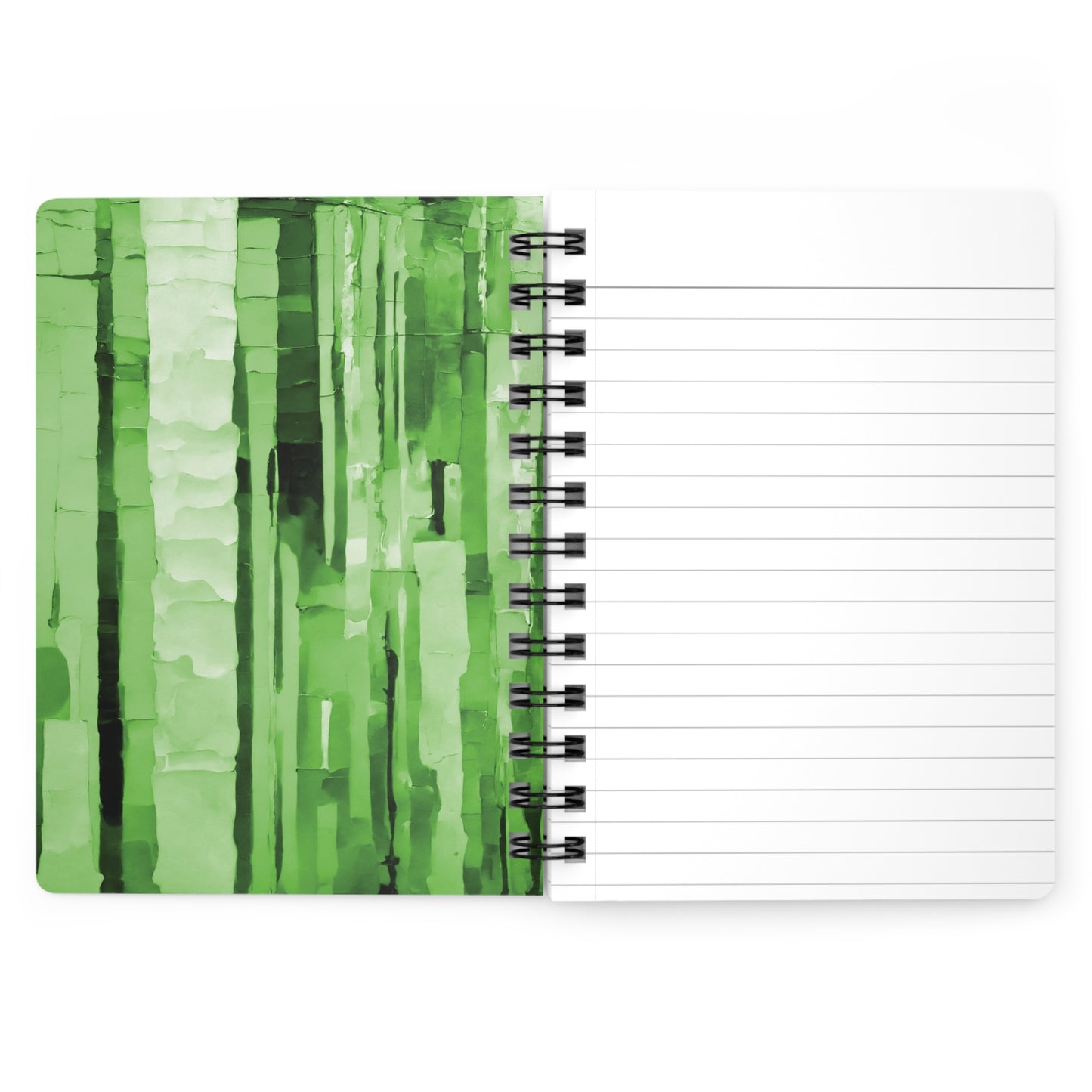 Striped Mint Pastel Spiral Bound Journal, 5" x 7" 150 pages