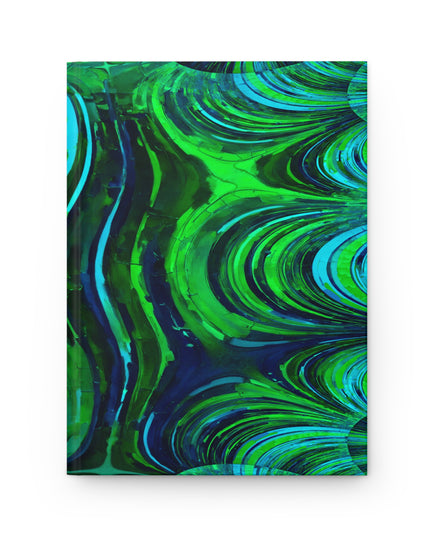 Uzi Spiral Blue Green 5.75" x 8" Hardcover Journal Matte with 150 lined pages