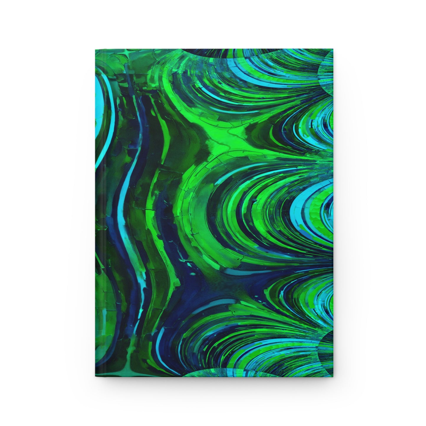 Uzi Spiral Blue Green 5.75" x 8" Hardcover Journal Matte with 150 lined pages