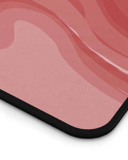 Power Red Wavey 12" x 22" Desk Mat
