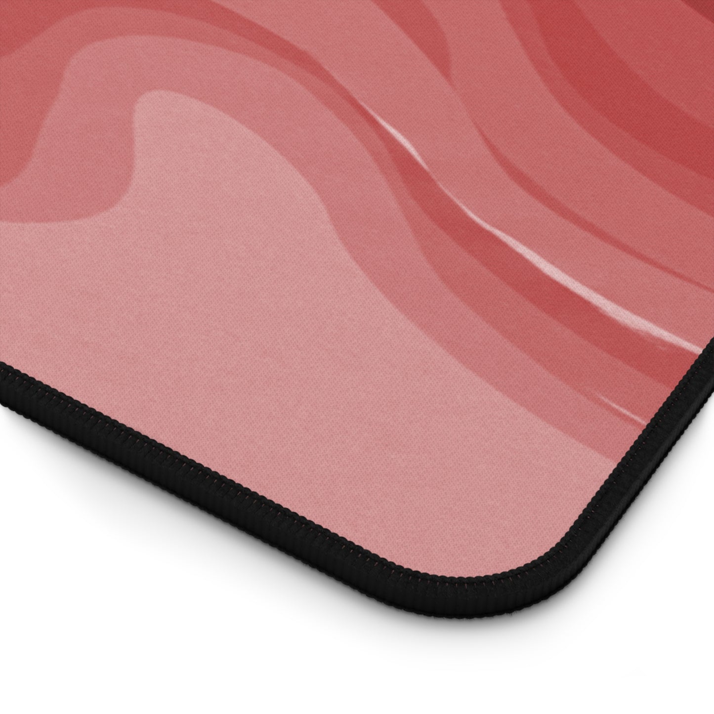 Power Red Wavey 12" x 22" Desk Mat