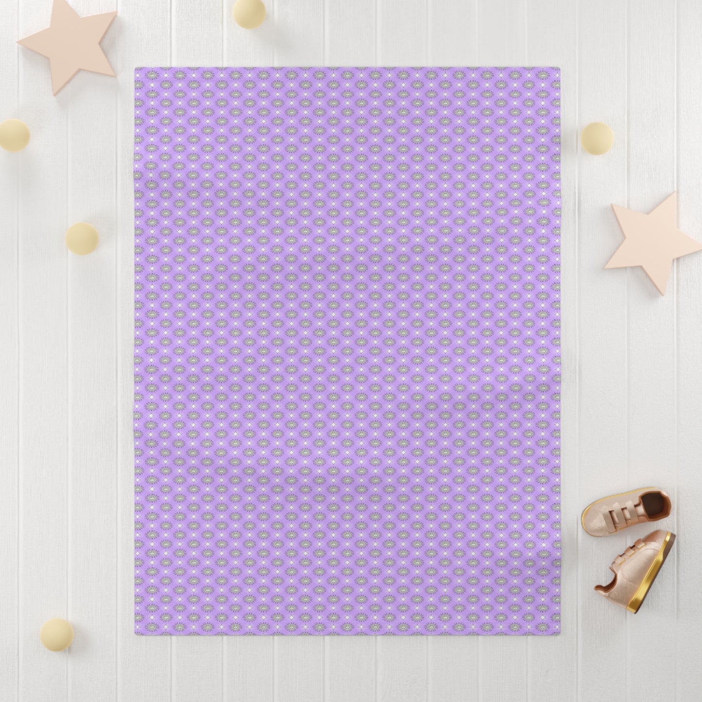 Lavender Star-crossed Bodies Soft Fleece Baby Blanket, 30" x 40"