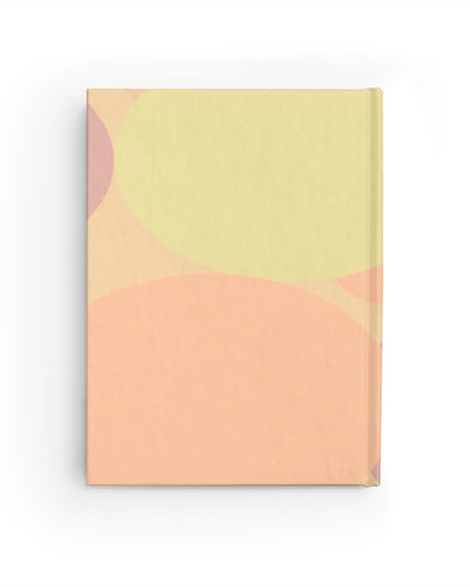 Pastel Hot Peach Patches 5" x 7" Journal - 128 Blank pages
