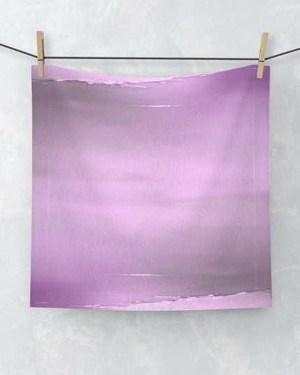 Dark Pink Sea Amethyst Fog Face Towel, 13" x 13"