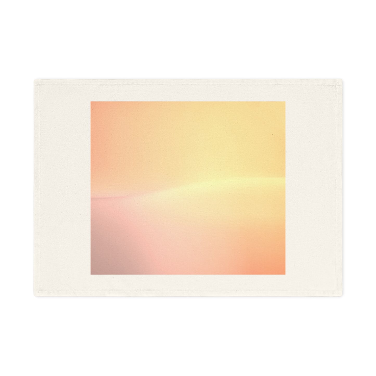 Hot Peach Fade 19.6" x 27.5" Cotton Tea Towel