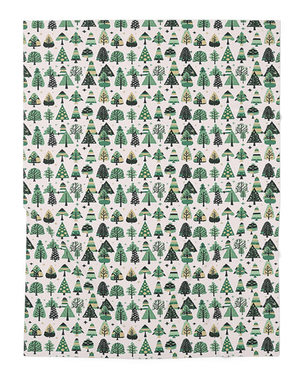 Mini Vintage Green Trees Baby Swaddle 30″×40″ Blanket