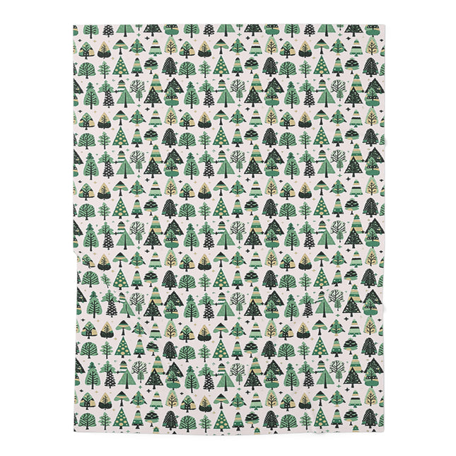 Mini Vintage Green Trees Baby Swaddle 30″×40″ Blanket