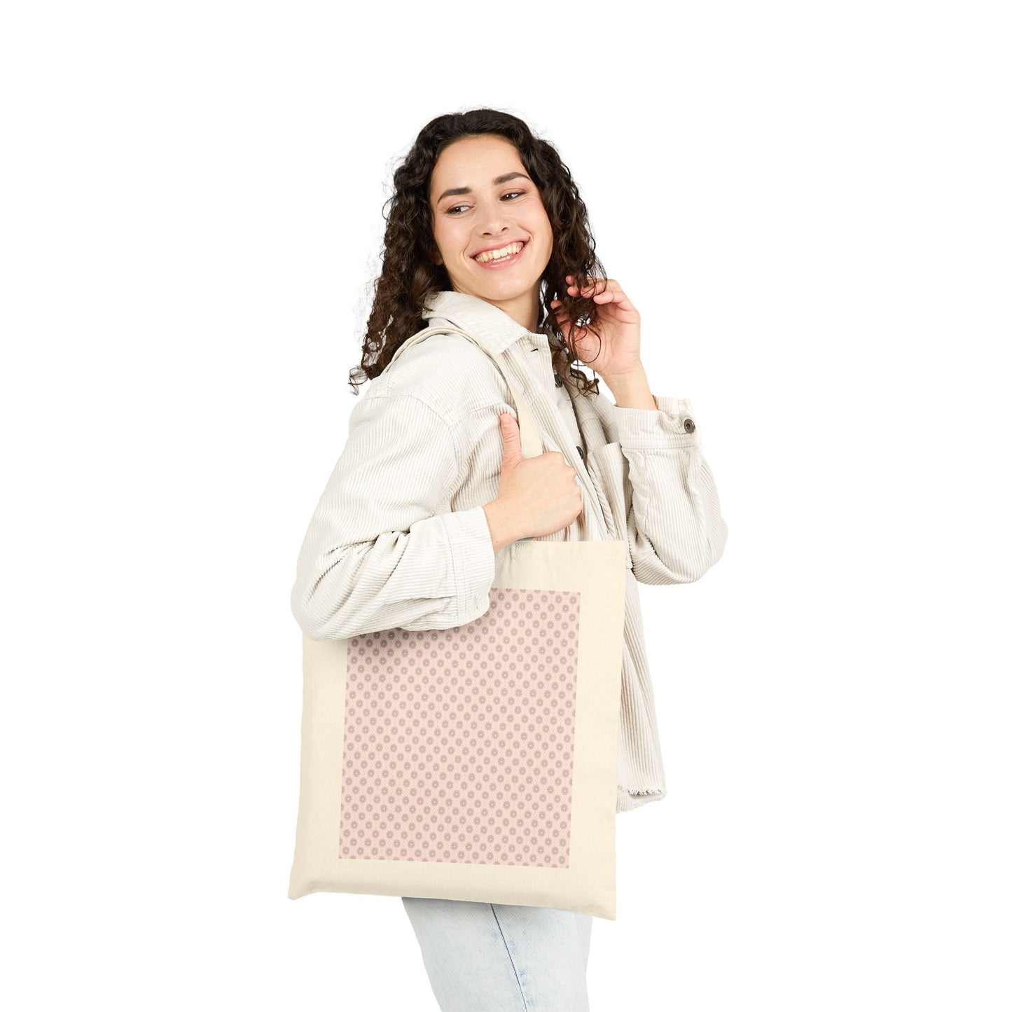 Pink Mornings Star-crossed Bodies Cotton Canvas Tote Bag