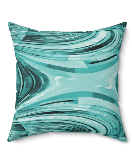 Uzi Spiral Tif Faux Suede Square Pillow, 20" x 20"