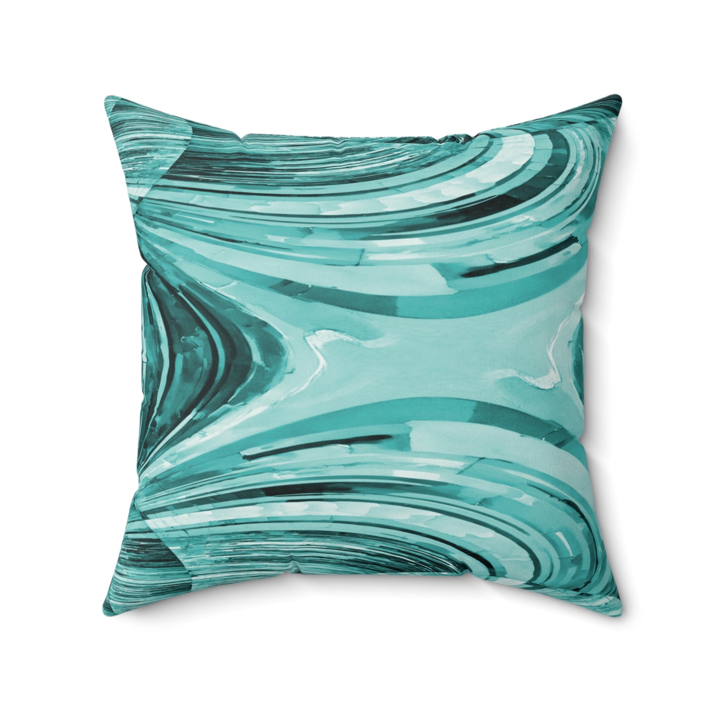 Uzi Spiral Tif Faux Suede Square Pillow, 20" x 20"