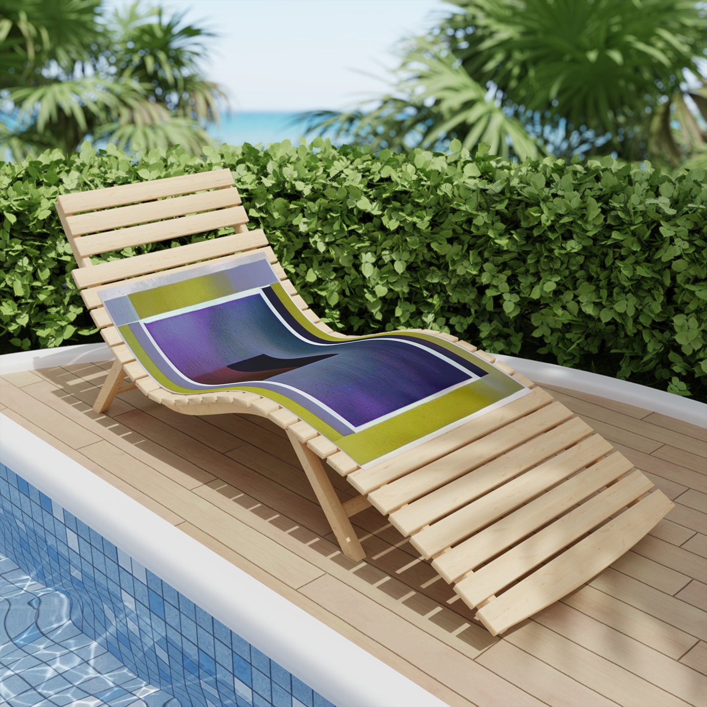 Zeta Shadow Beach Towel, 24" x 44"
