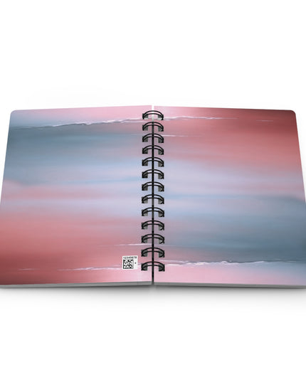 Gray Sea Pink Fog Spiral Bound Journal, 5" x 7" 150 pages