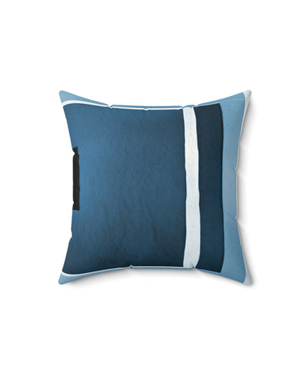 Blue Shadow 14" x 14" Faux Suede Square Pillow