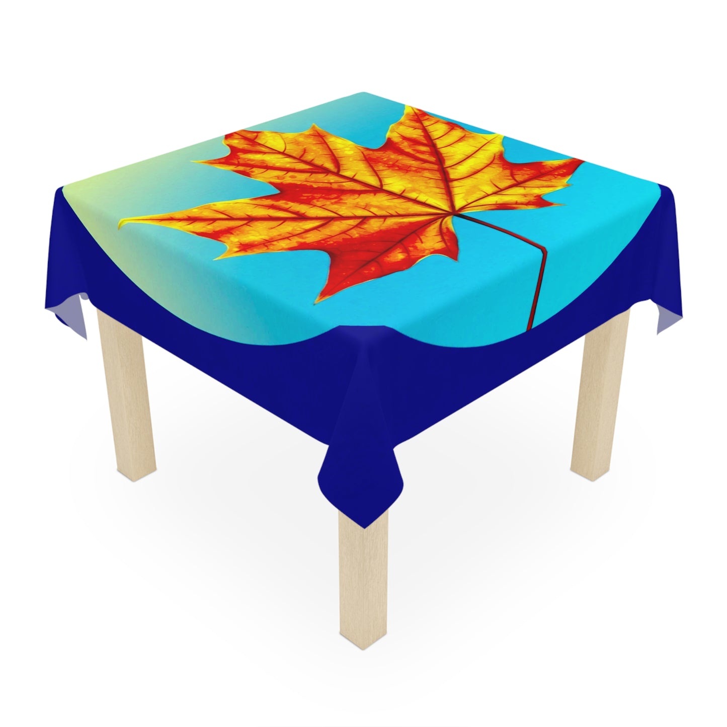 Alpha Maple Leaf Tablecloth, 55" x 55"