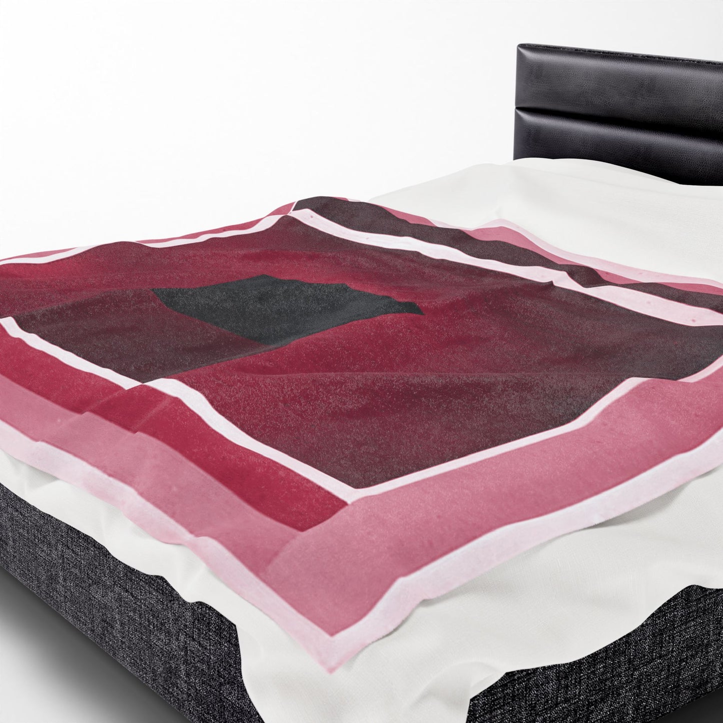 Red Shadow Velveteen Plush Blanket, 60" x 80"