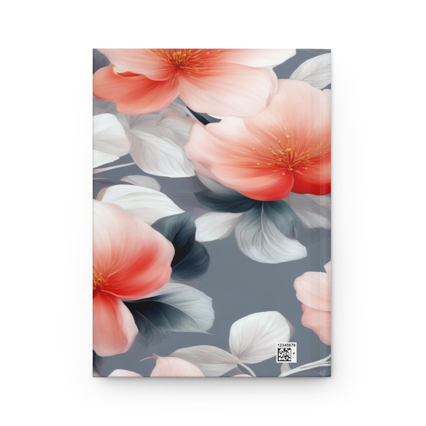 Red Blossom Floral Bunch Hardcover Journal Matte with 150 lined pages, 5.75" x 8"