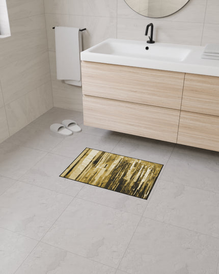 Striped Light Brown 18" x 27" Heavy Duty Floor Mat