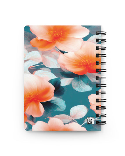 Orange Blossom Floral Bunch Bound Journal, 5" x 7" 150 pages