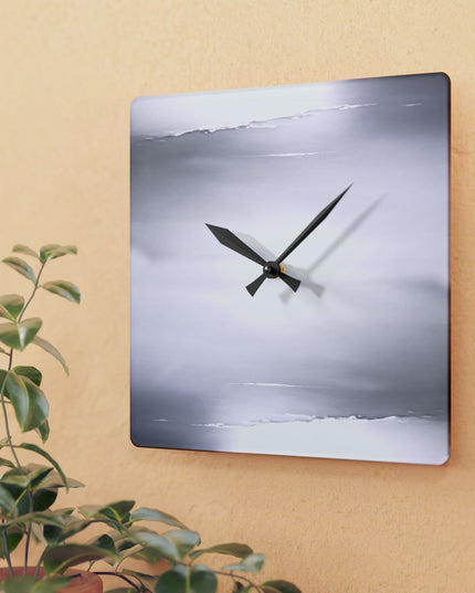 Sephia Sea Dark Fog Acrylic Wall Clock, Round or Square, 10.75" x 10.75"