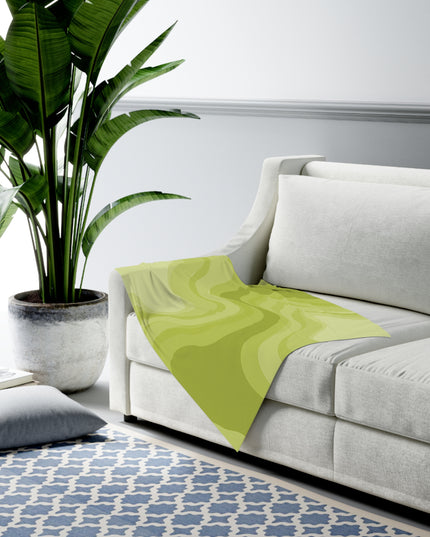 Lemon Wavey Baby Swaddle 30″×40″ Blanket