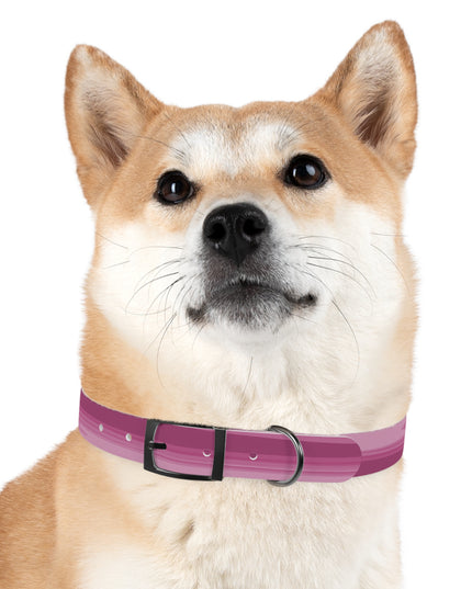 Pinky Mauve Wavey Extra Large Dog Collar