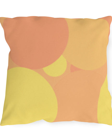 Pastel Bright Oranges Patches 18" x 18" Outdoor Pillow