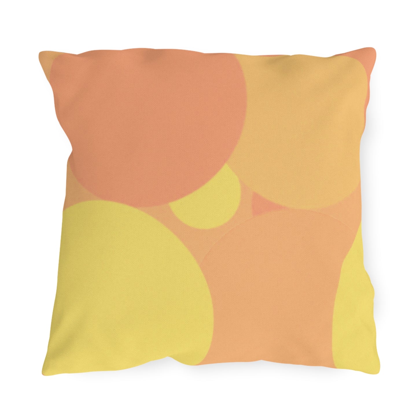 Pastel Bright Oranges Patches 18" x 18" Outdoor Pillow