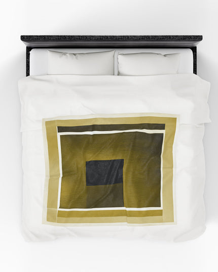 Tan Shadow Velveteen Plush Blanket, 50" x 60"