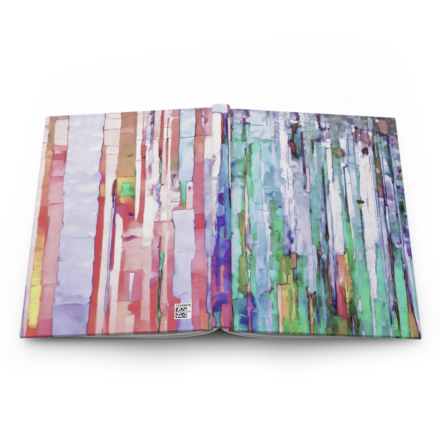Striped Pastels 5.75" x 8" Hardcover Journal Matte with 150 lined pages