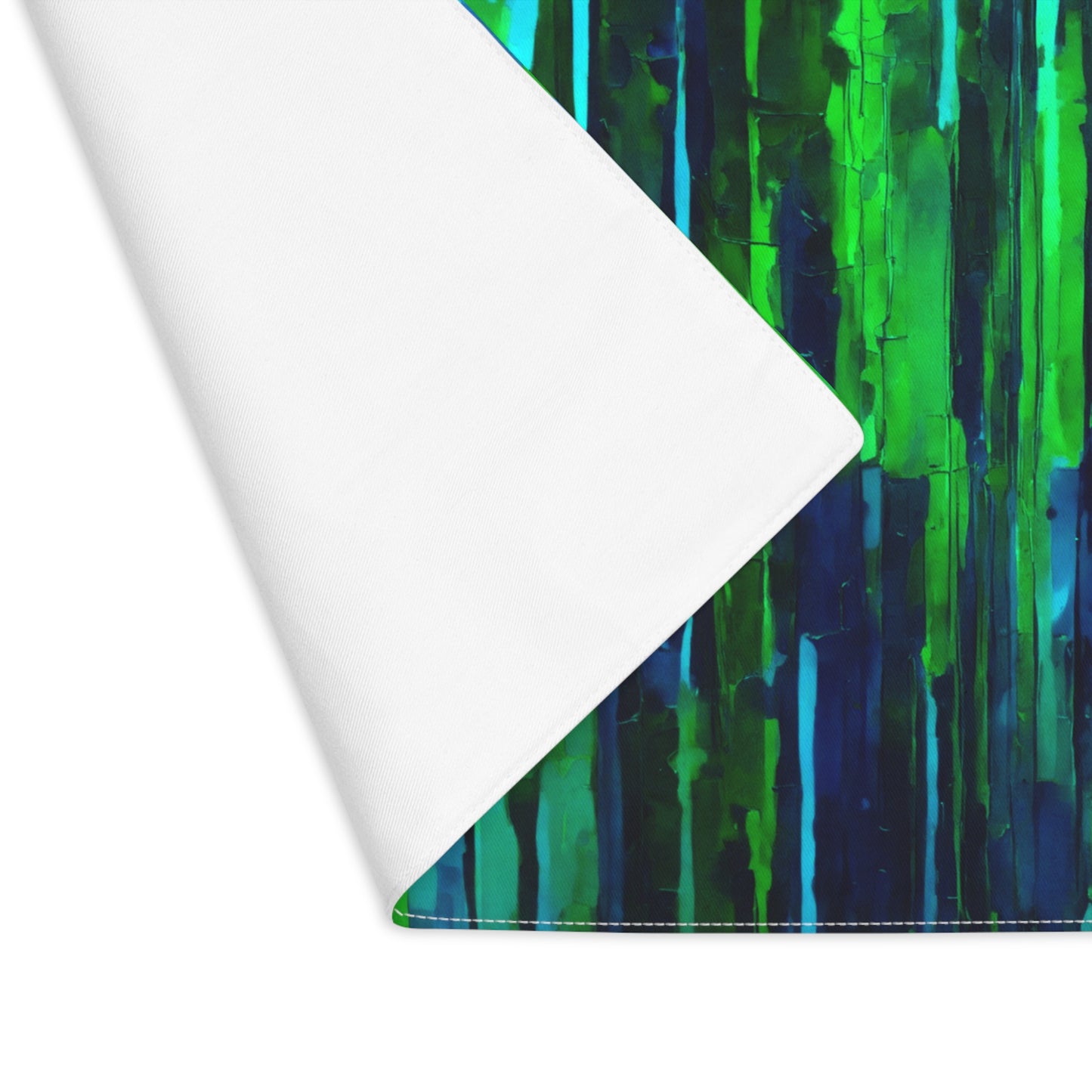 Striped Blue Green Placemat, 1 pc