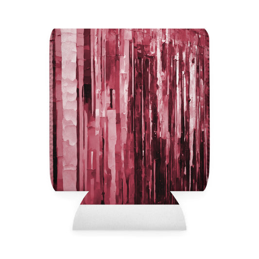 Striped Ruby 12 oz Can Cooler Sleeve