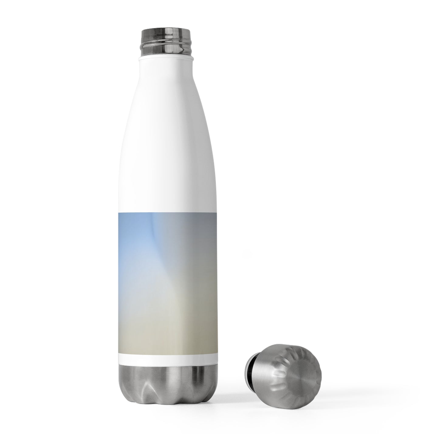 Cobalt Fade 20oz Insulated White Water Bottle
