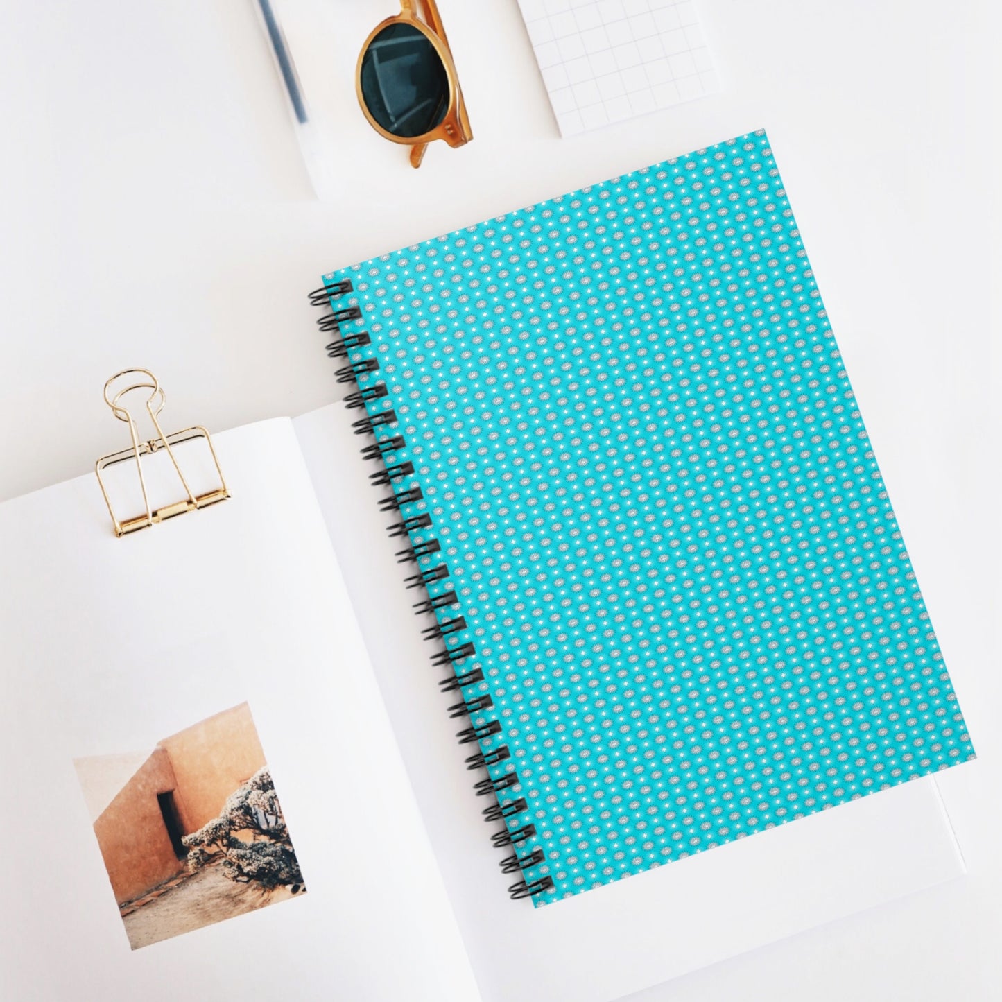 Tif Green Star-crossed Bodies Spiral Notebook - Ruled Line, 6" x 8", 118 pages