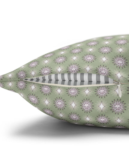 Olive Star-crossed Bodies Spun Polyester Square Pillowcase, 14" x 14"