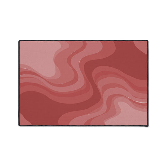 Power Red Wavey 24" x 36" Heavy Duty Floor Mat