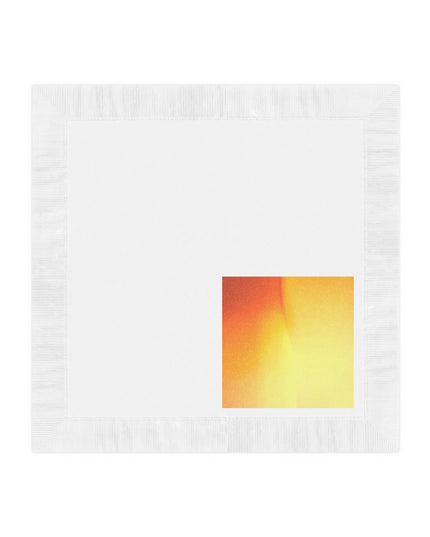 Phoenix Fade White Coined Napkins, 6.5" x 6.5"