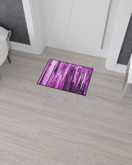 Striped Powder Lavender 18" x 24" Heavy Duty Floor Mat