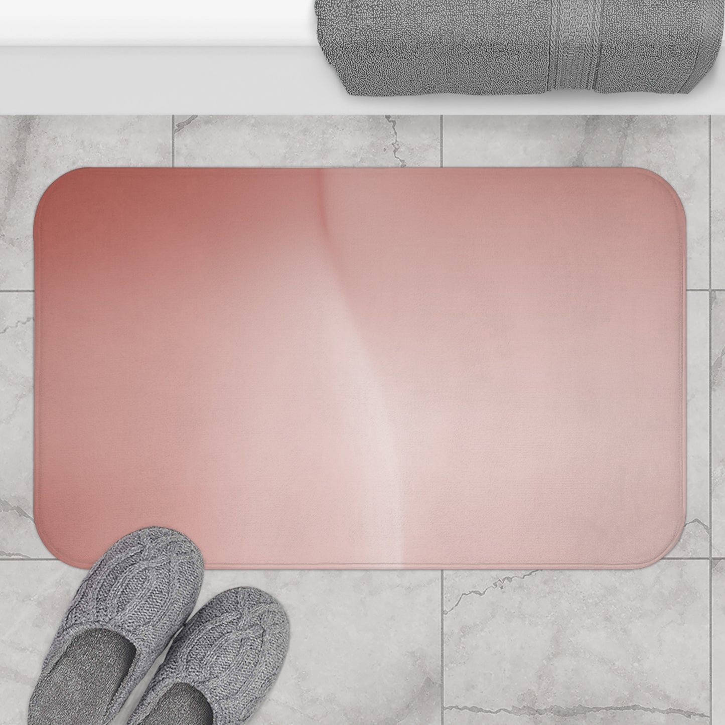 Rose Red Fade 34" x 21" Bath Mat