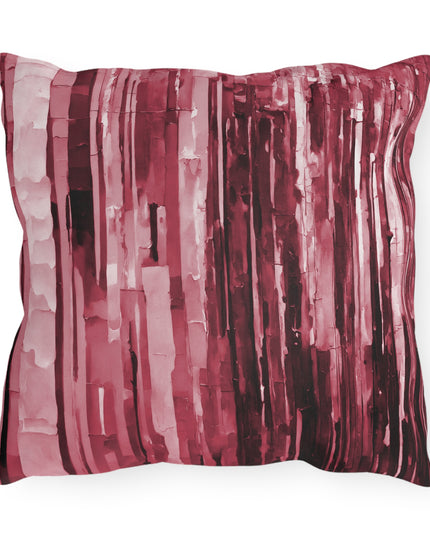 Striped Ruby Pastel 16" x 16" Outdoor Pillow