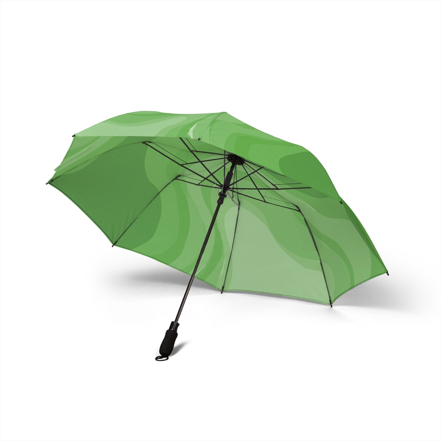 Greenie Meanie Wavey Foldable Umbrella - Compact & Chic
