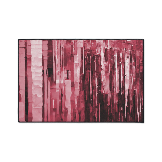 Striped Ruby 24" x 36" Heavy Duty Floor Mat