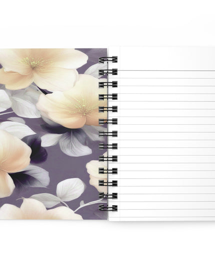 White Blush Floral Bunch Bound Journal, 5" x 7" 150 pages