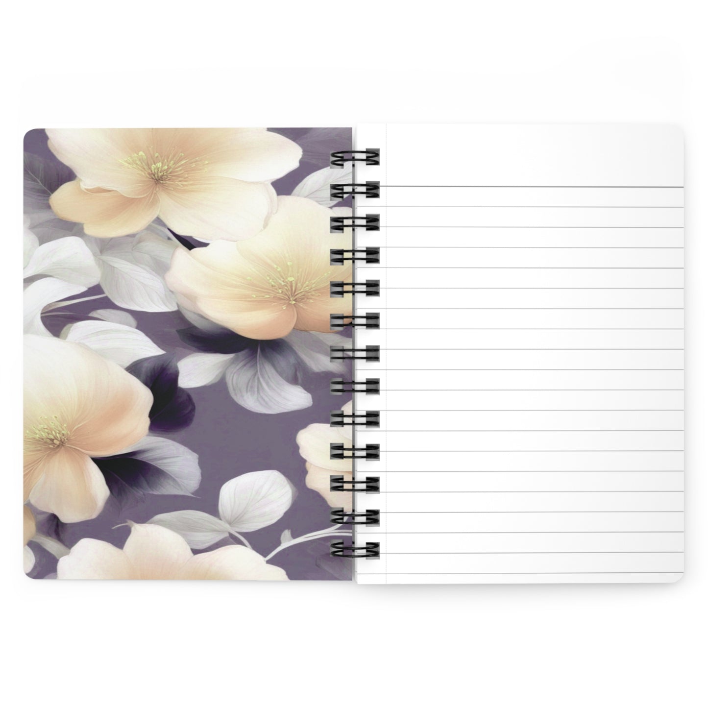 White Blush Floral Bunch Bound Journal, 5" x 7" 150 pages