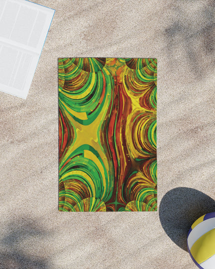 Uzi Spiral Beta Beach Towel, 18" x 27"