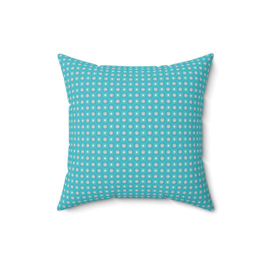 Tif Green Star-crossed Bodies Faux Suede Square Pillow, 16" x 16"