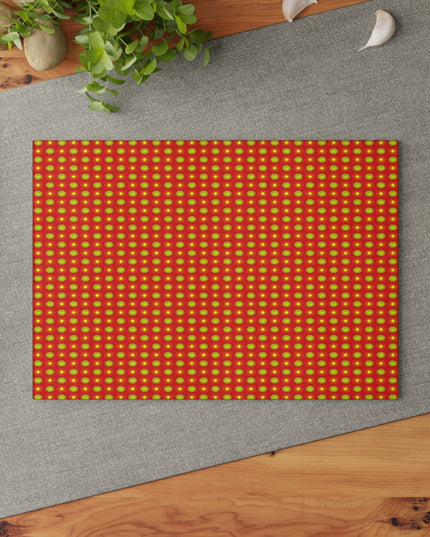 Late Evening Star-crossed Bodies Glass Cutting Board,  8" x 11"