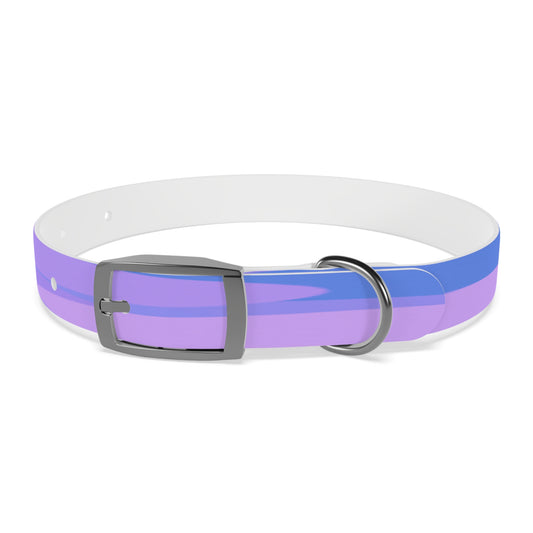 Pastel Purple Family Patches Small Dog Collar