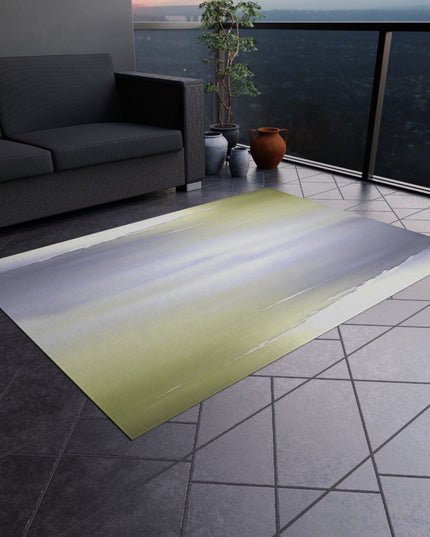 Lavender Sea Golden Fog Outdoor Rug, 60" x 84"